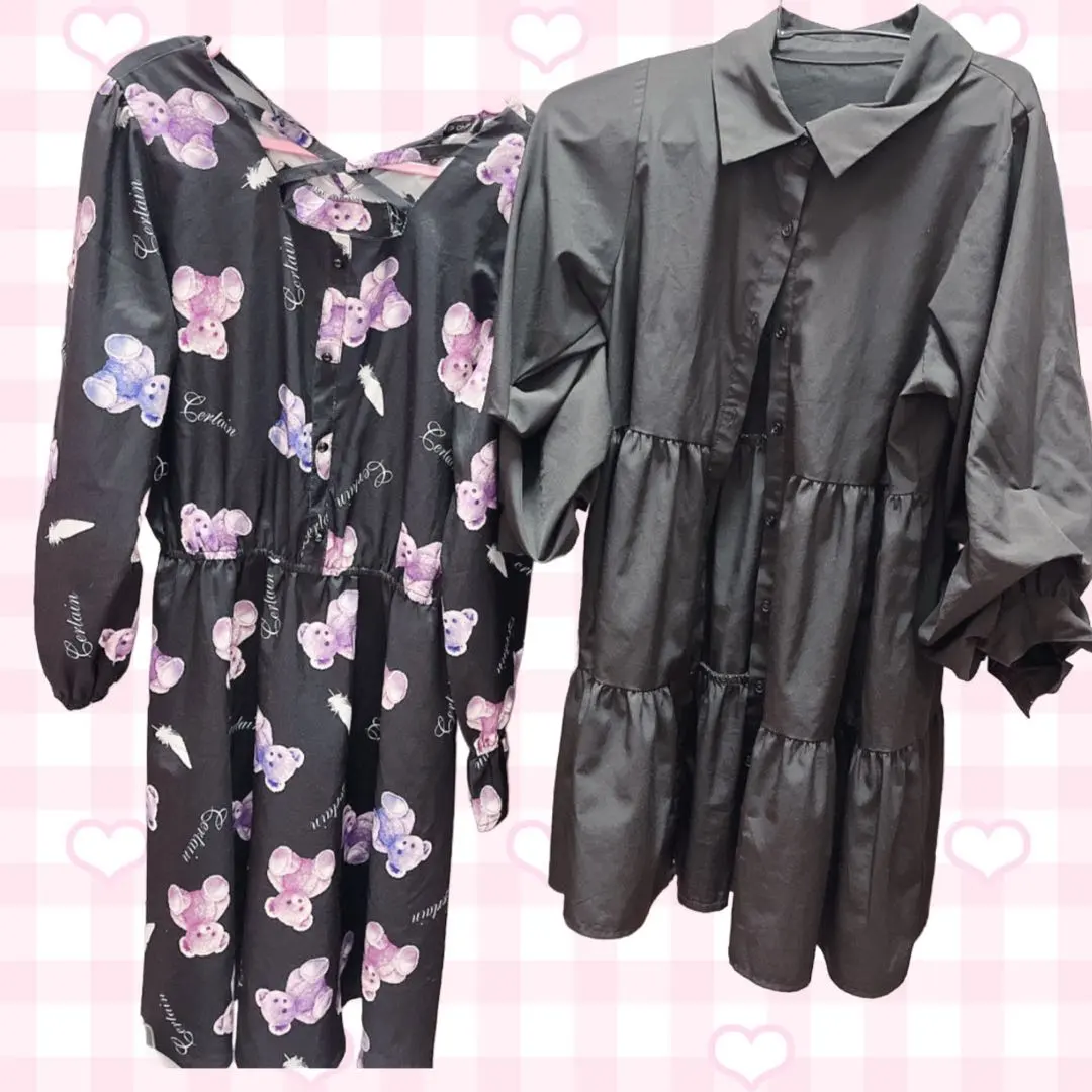 Thumbnail of Two black dresses, J-Mine Kei style, set of two