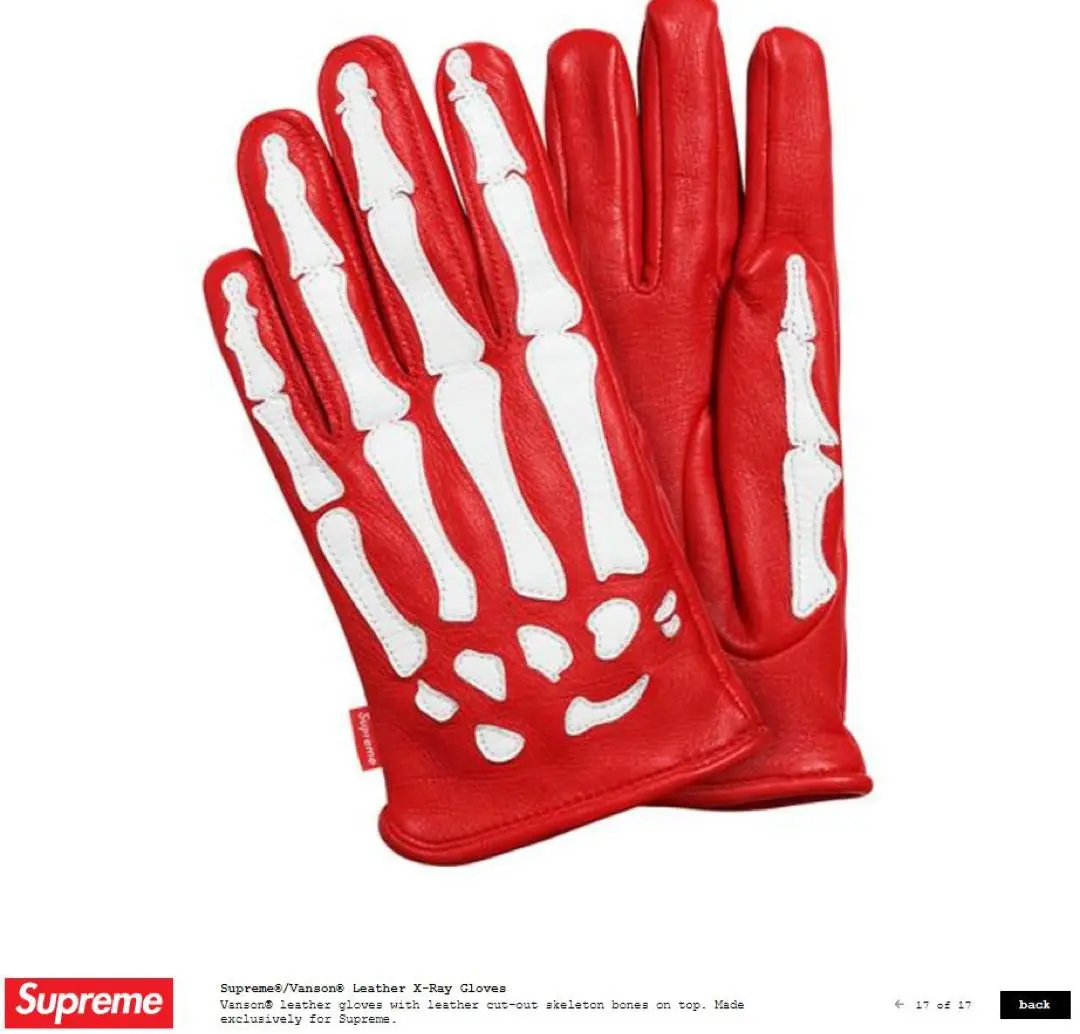 【廃棄価格】Supreme 手袋（赤） 2025年最新】SUPREME カラー：レッド系 手袋の人気アイテム