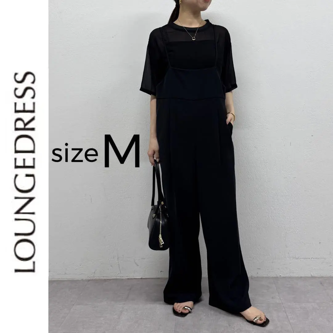 新品未使用✨ ラウンジドレス キャミオールインワン サロペット M 手洗い可 PAL GROUP OUTLET｜【Loungedress】キャミオールインワン