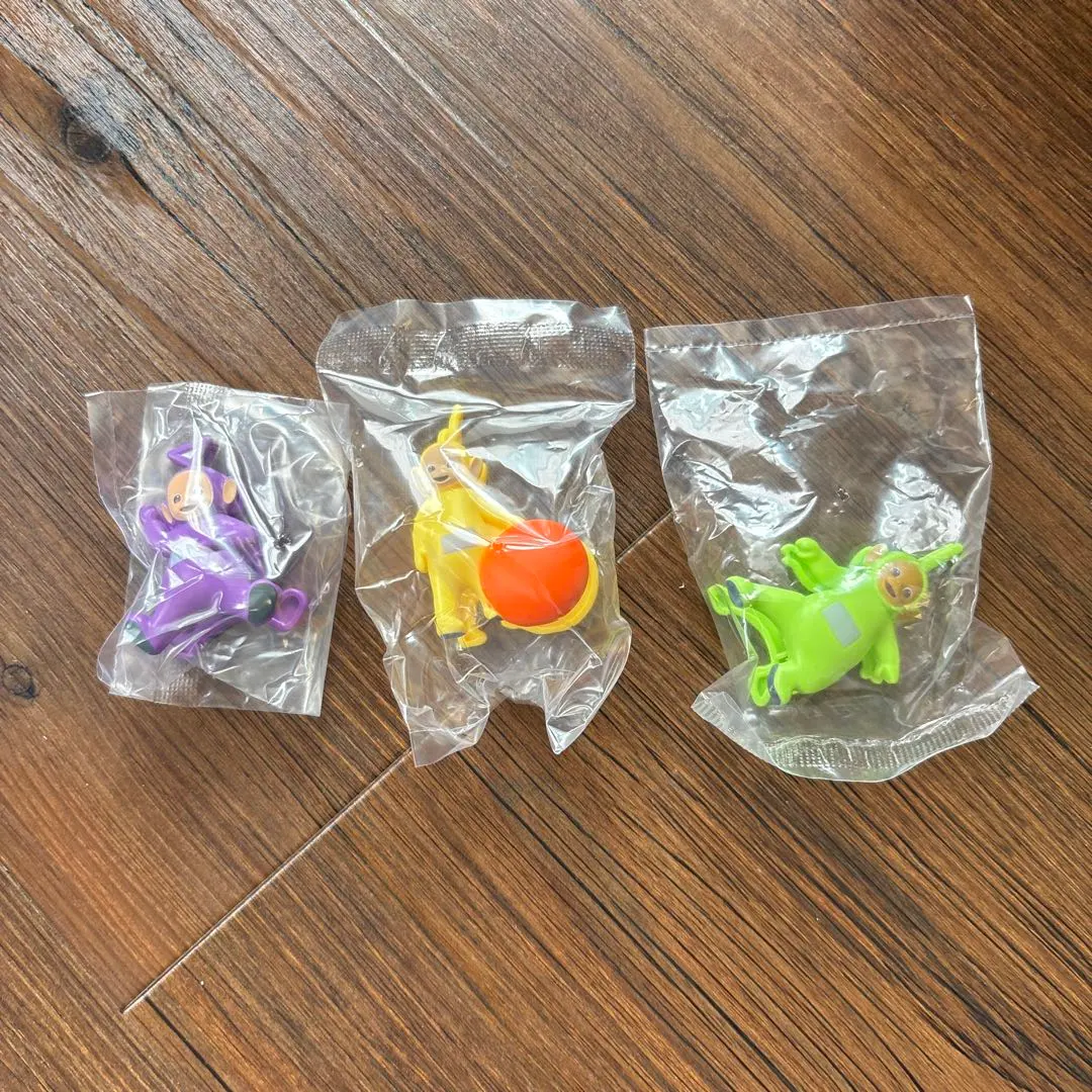 Thumbnail of Teletubbies Hasamu-n-desu. Dipsy, Tinky Winky, Laa-Laa Set