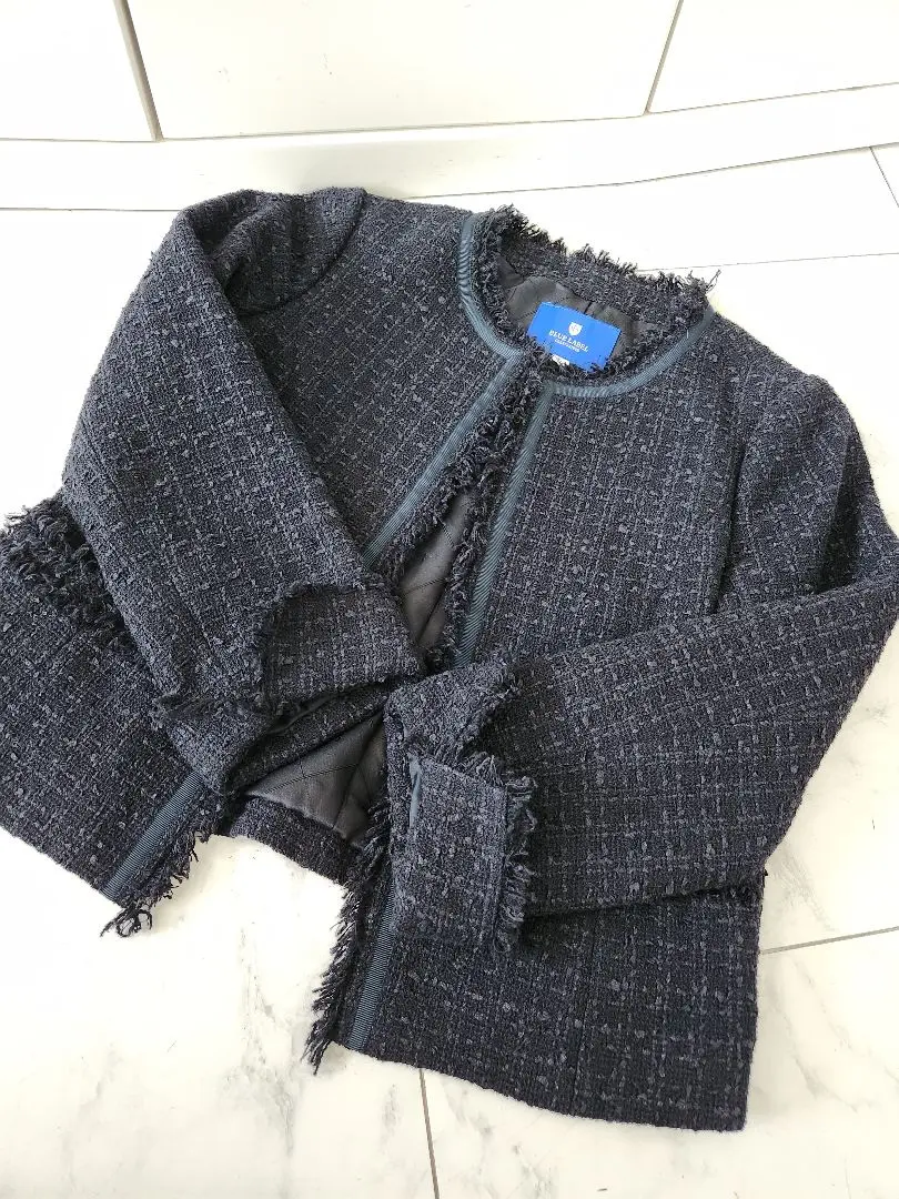 2025年最新】BLUE LABEL CRESTBRIDGE ノーカラージャケットの