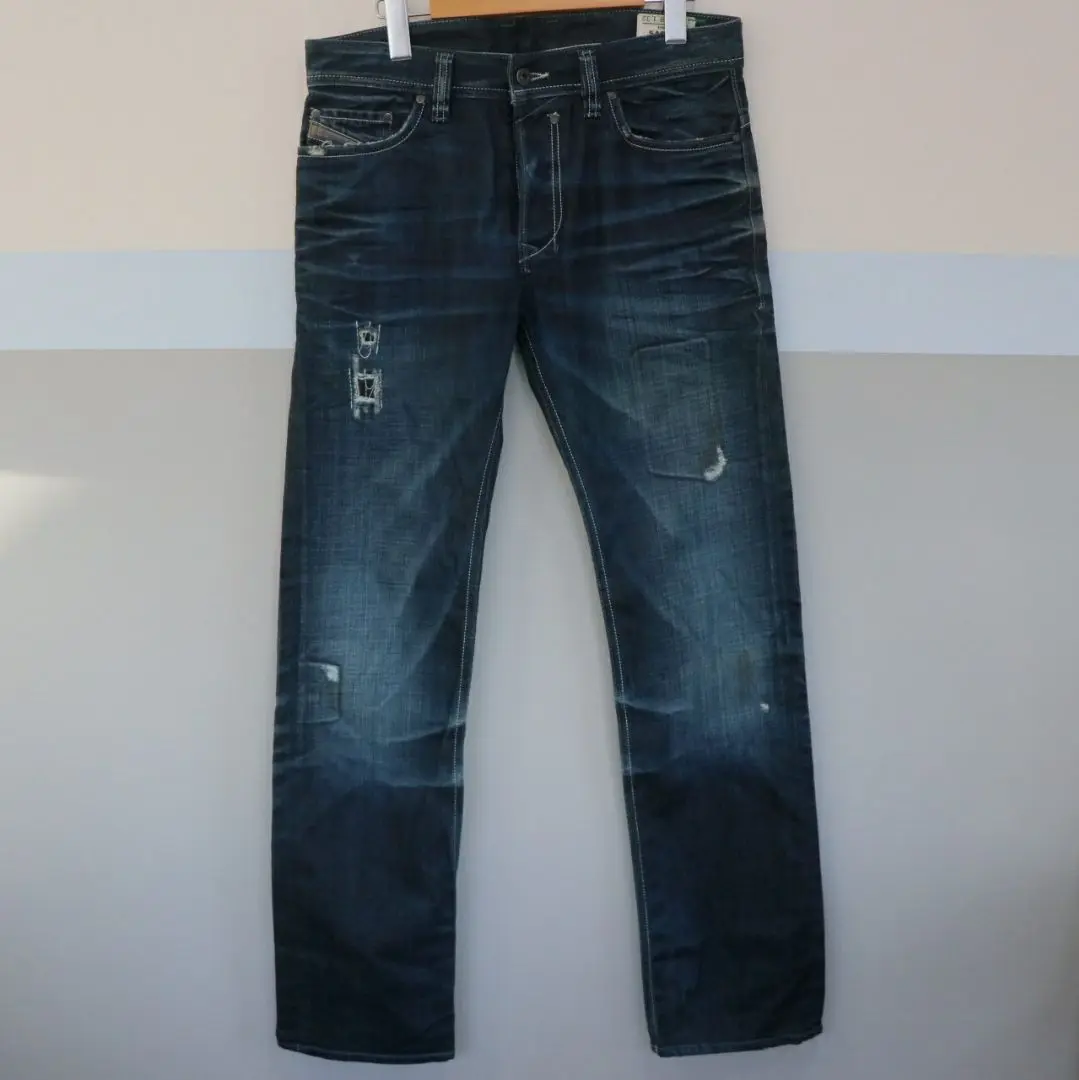 【美品】DIESEL　SAFADO　ダメージ　シーンズ　デミム　ブルー　W32 DIESEL SAFADO ダメージデニム W30 L32 - メルカリ