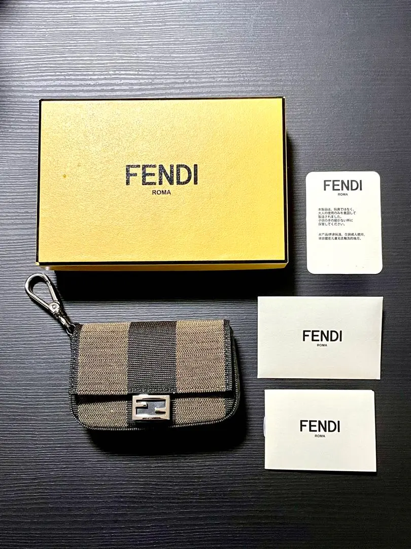 再値下げ【美品】FENDI ナノ バゲット チャーム ジャガードファブリック FENDI】フェンディ『ナノ バゲット チャーム』7AR844 レディース 2WAY
