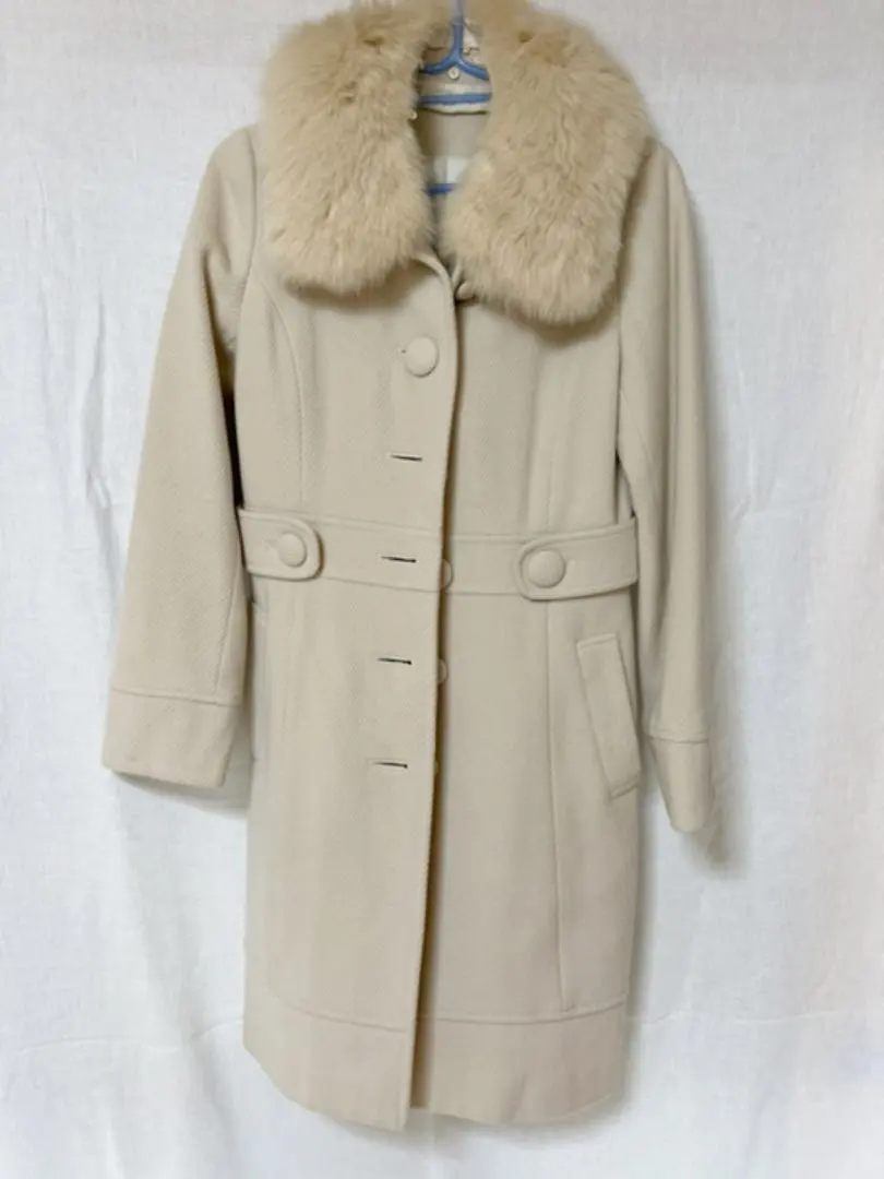 長版大衣 3way 毛皮 狐毛 的縮圖