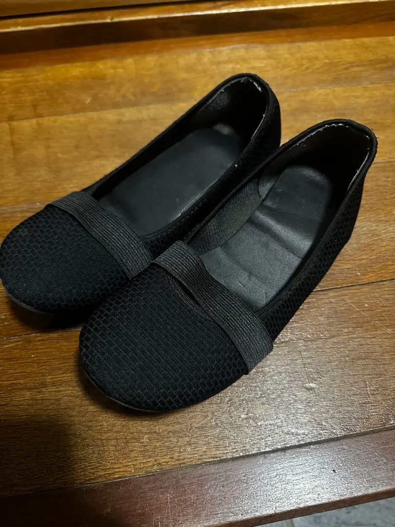 Thumbnail of Lowest Price! Beautiful Ballet Flat Shoes, Black, Mesh, Size S