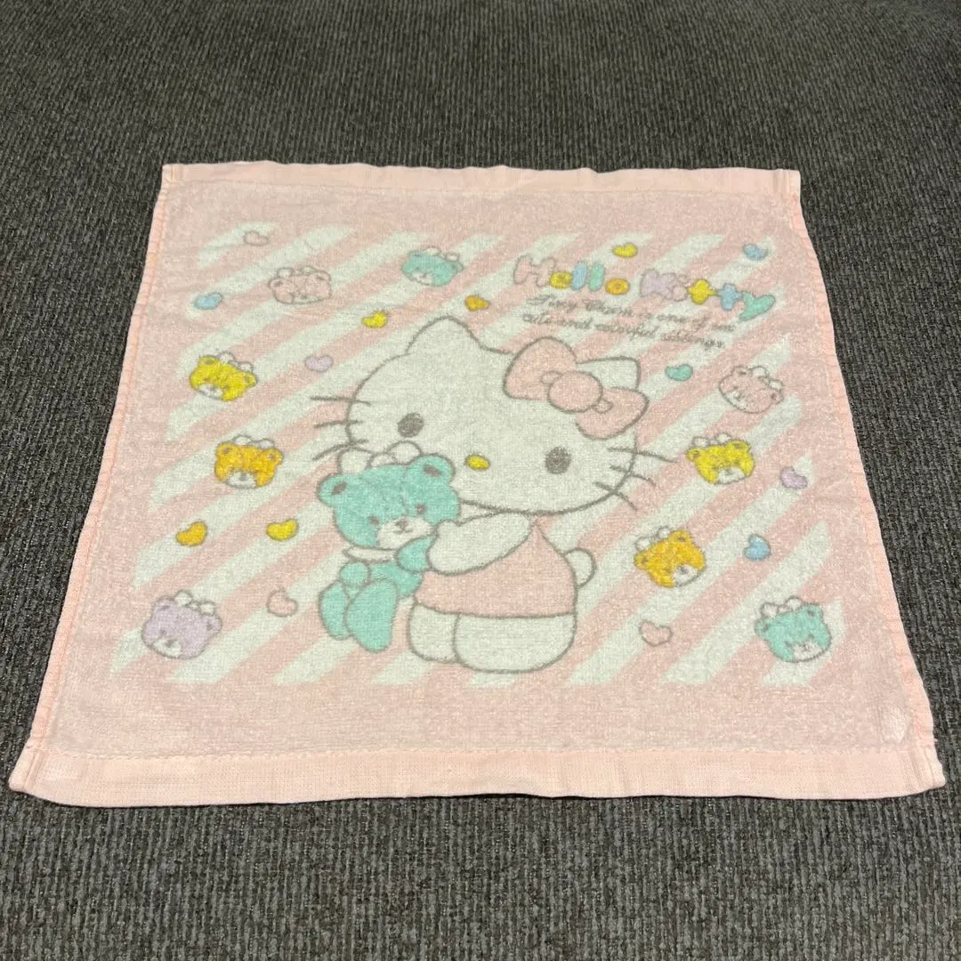 Thumbnail of Hello Kitty Towel Pink Hand Towel Sanrio Kitty-chan Heisei Retro