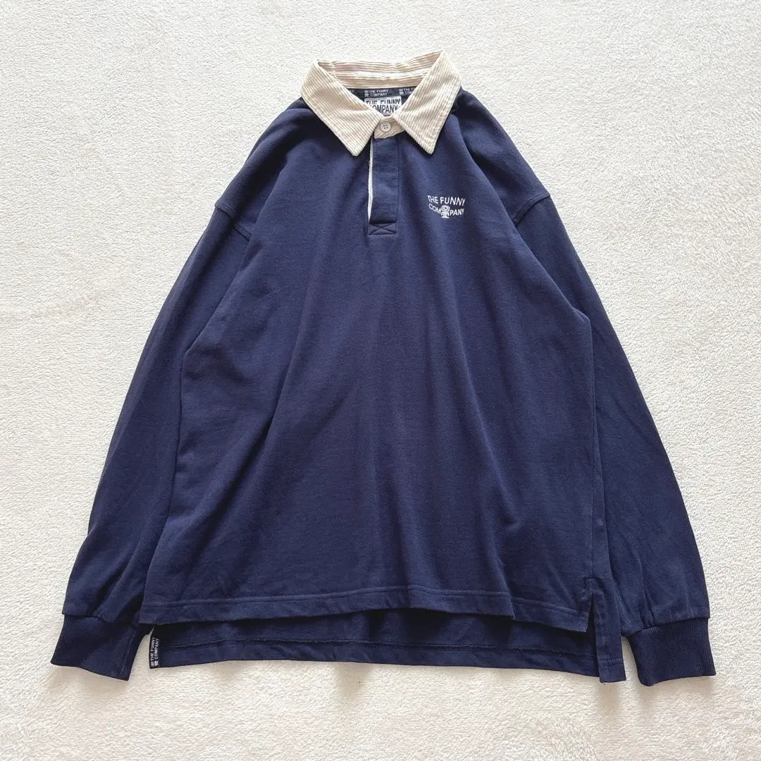 Thumbnail of The Funny Company Polo Shirt-style Cut and Sew Pullover, Relaxed Fit