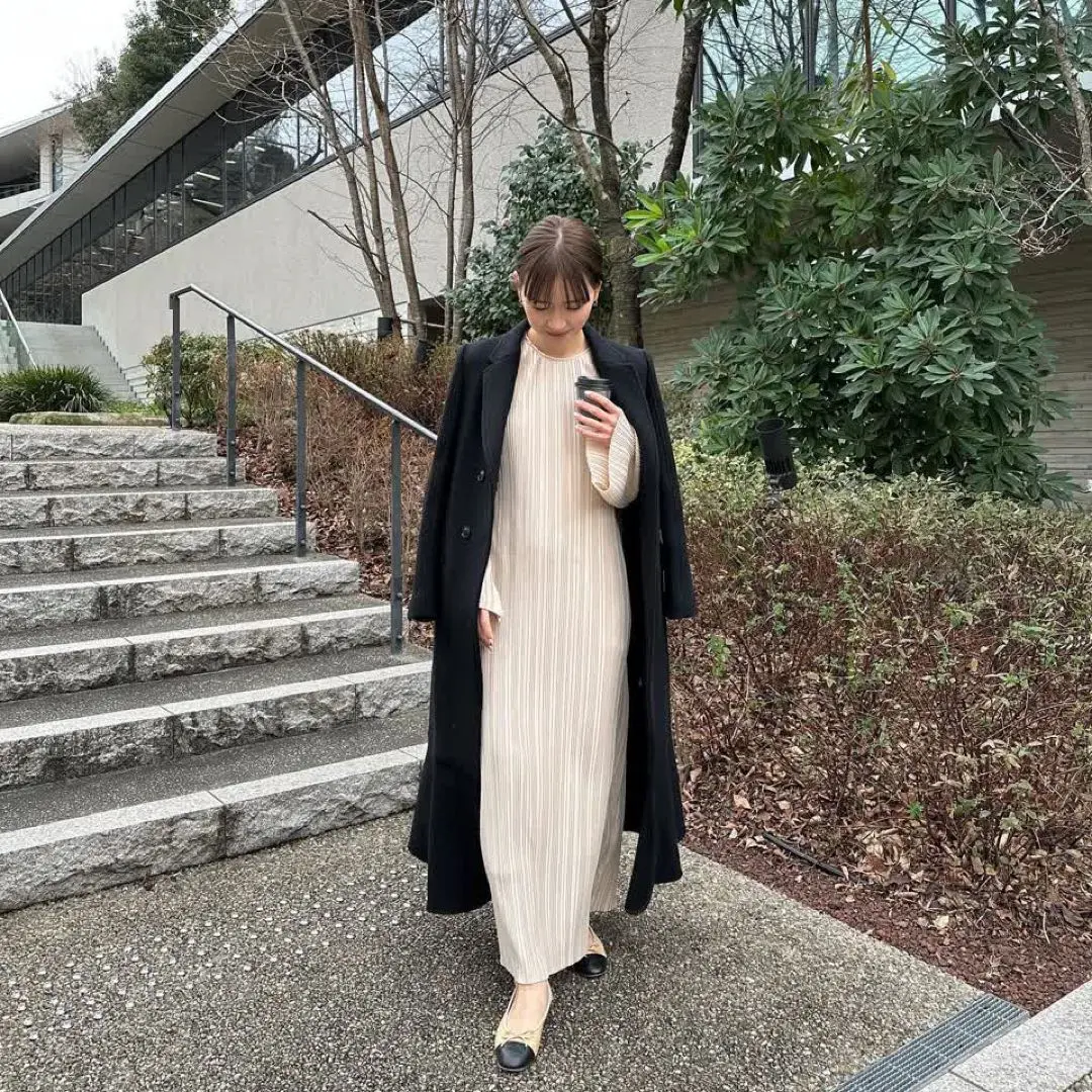 clastellar クラステラー　PLEATED LONG DRESS Pleated long dress – ClaSTEllaR