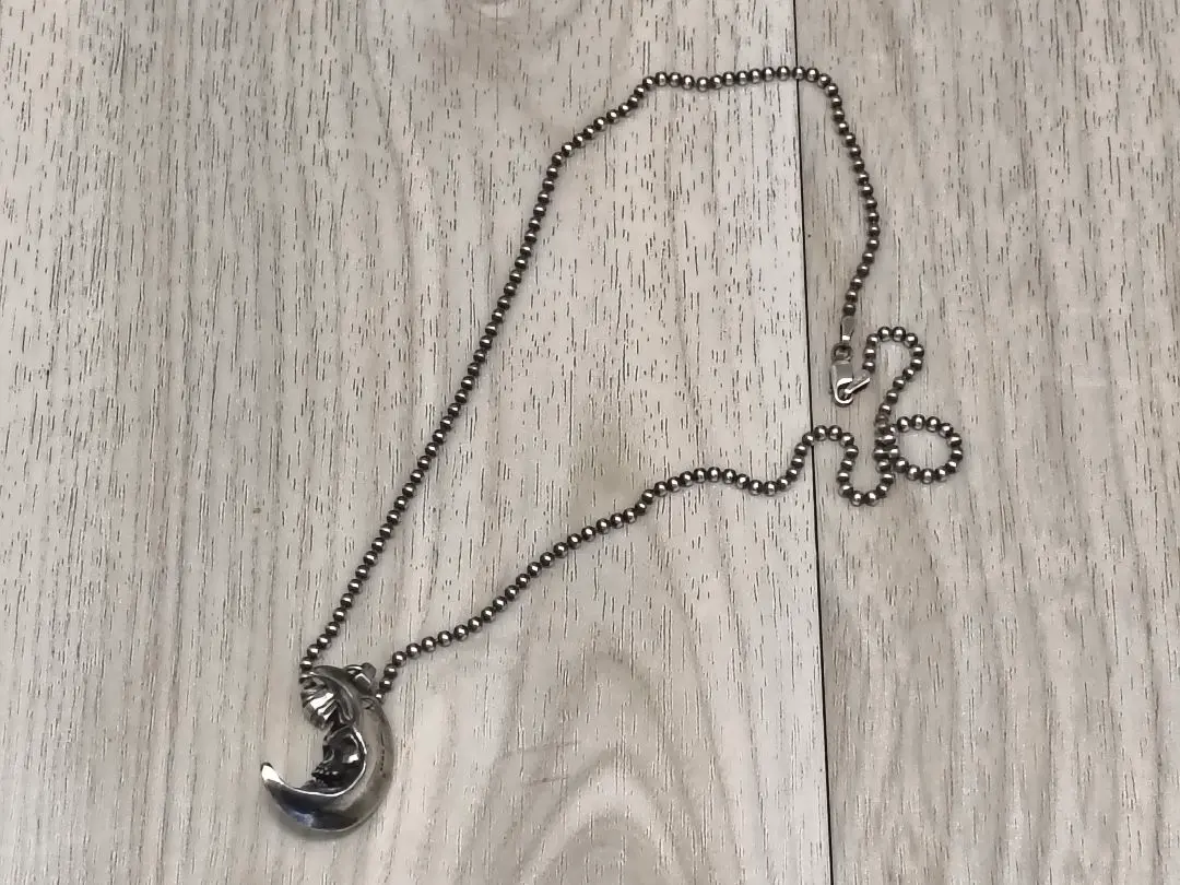 クレイジーピッグ スカルインザムーン　ペンダントトップ クレイジーピッグ CRAZY PIG DESIGNS SKULL IN THE MOON スカル