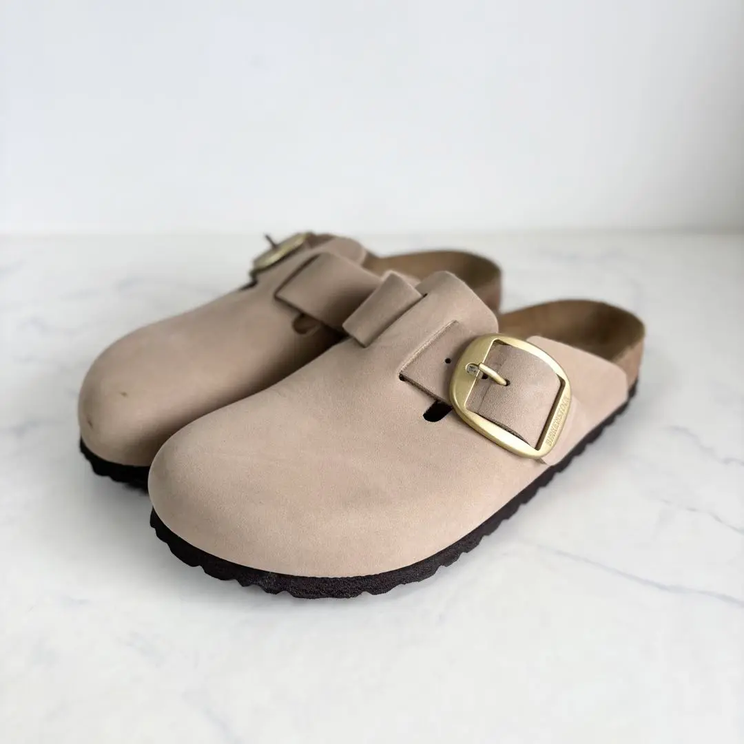 極美品【ビルケンシュトック 】ボストン　トープ　サンドベージュスエード Boston/ボストン| BIRKENSTOCKでオンラインショッピング