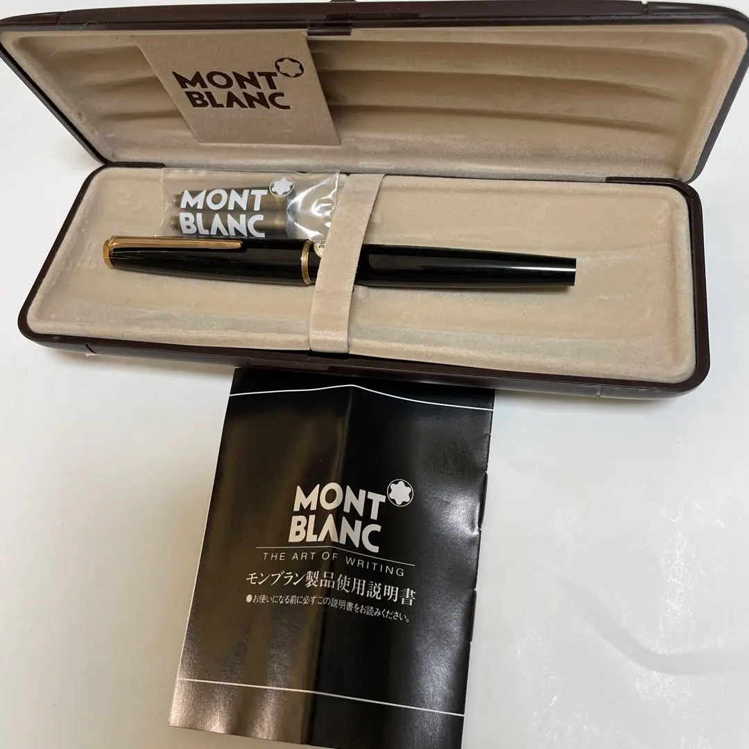 【希少】モンブラン 310EF アンティーク万年筆 ブラック&ゴールド　インク付 MONTBLANC (モンブラン) 万年筆 ブラック マイ