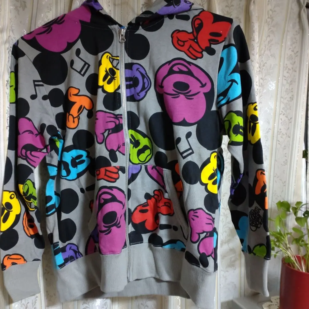 Thumbnail of Disney Resort Mickey Face Hoodie - Gray - Excellent Condition