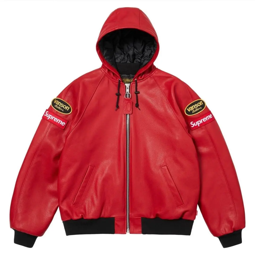 2025年最新】Supreme vanson leather hoodedの人気アイテム