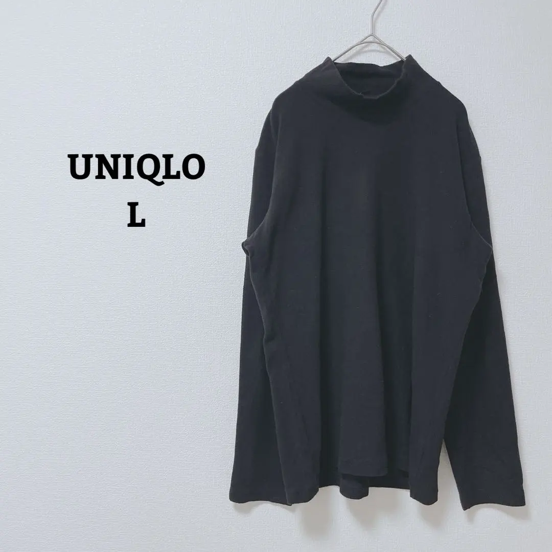 Thumbnail of Uniqlo Heattech T-shirt Cut and sew High neck Long sleeve Thin L