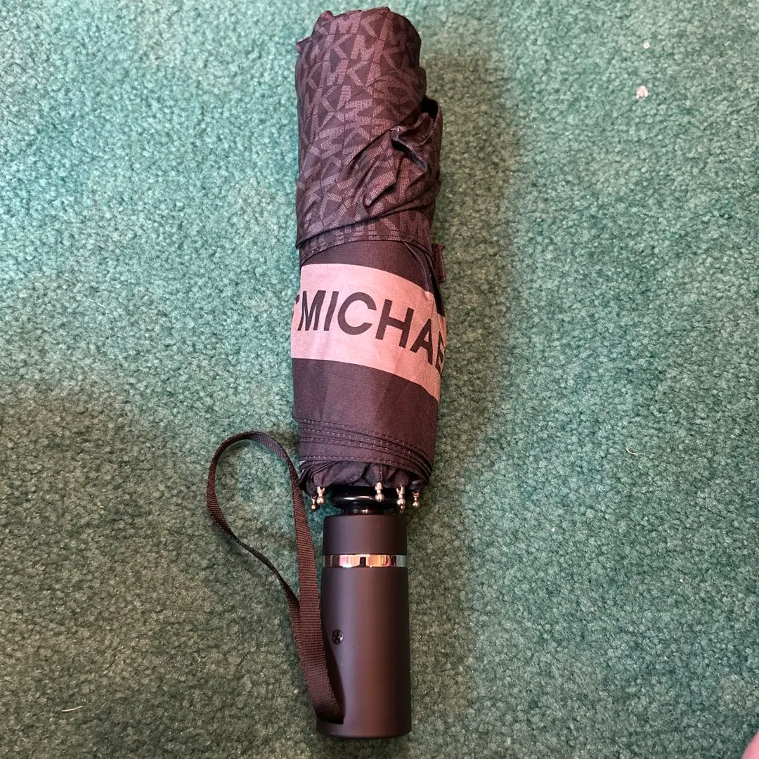 Michael Kors マイケルコース 折りたたみ傘 ワンタッチ傘 ブラウン MICHAEL KORS マイケルコース 折りたたみ傘 レディース 自動開閉