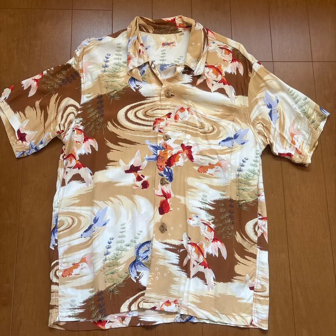 Thumbnail of Sun Surf Aloha Shirt, Goldfish Pattern, Size M