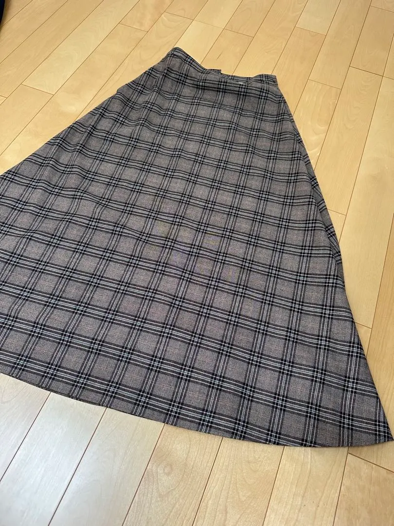Thumbnail of ROPE Checkered Flare Skirt