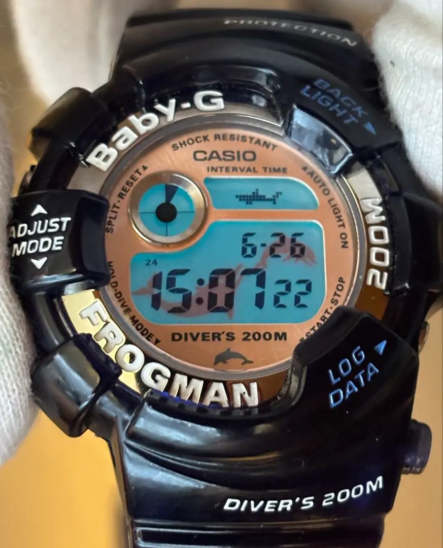 CASIO Baby-G フロッグマン BGW-103K イルクジ　電池交換済 カシオ Baby-G フロッグマン イルクジ 御蔵島 BGW-103K