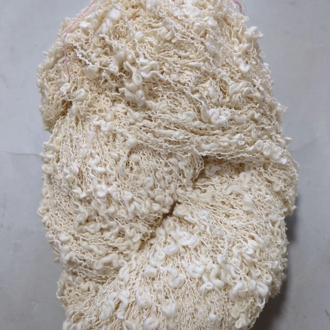 Thumbnail of Cotton-based slub ring yarn, natural (undyed)