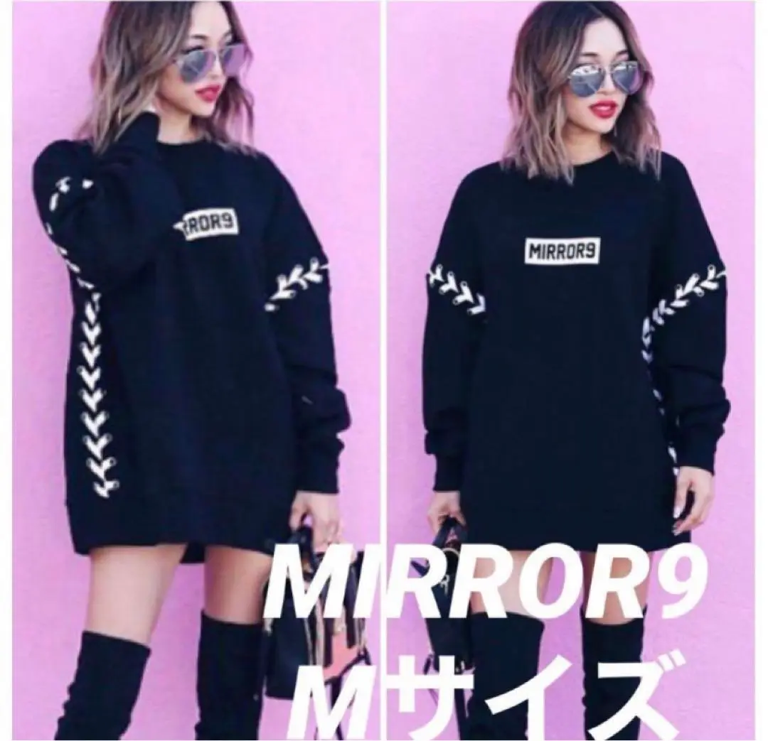 mirror9 - mirror9 ニットワンピ  ピンク 浜崎あゆみ着用 mirror9 - mirror9 ニットワンピ ピンク 浜崎あゆみ着用の通販