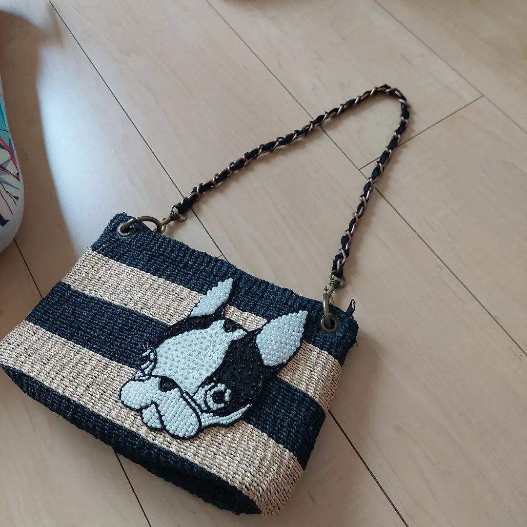 レア【美品】❣️クリスタルボール　ガルシアマルケス　カゴバック　ネイビーボーダー GARCIAMARQUEZ - ガルシアマルケス☆バッグまとめ売り☆4個