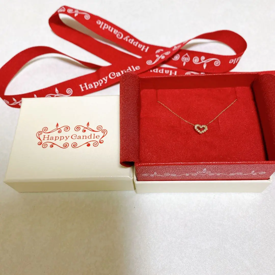 Happy Candle ハート　ピングゴールド　K10PG ネックレス その他ブランド(ソノタブランド) / ハッピーキャンドル/Happy