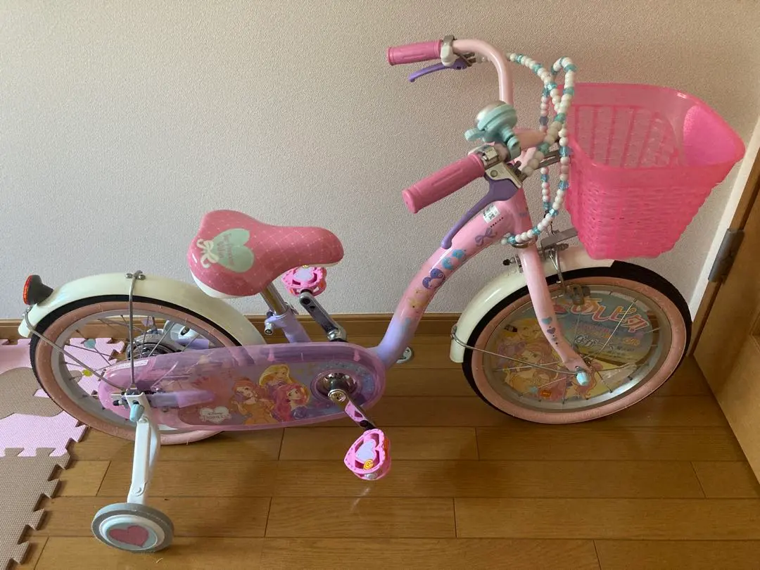 ★引き取り限定★　プリンセス16インチ補助輪付自転車 ロサンゼルスタウン - クラシファイド[プリンセス自転車 16