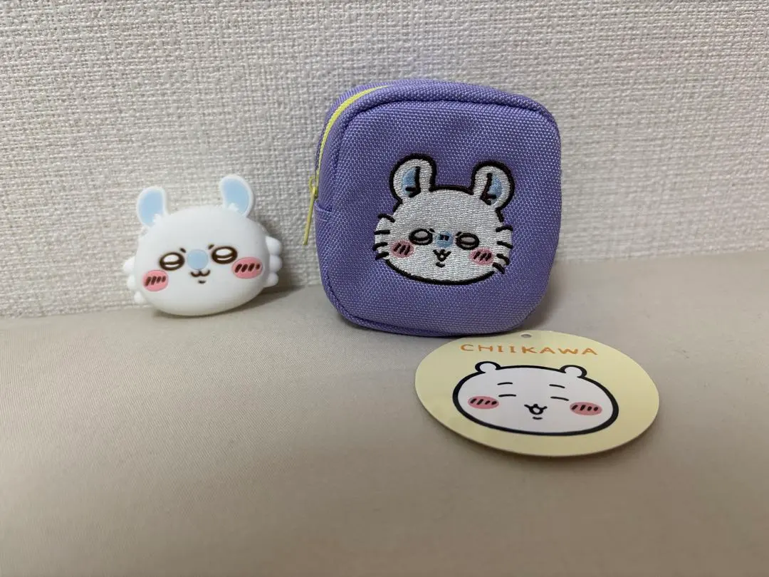 Thumbnail of Chiikawa Mini Pouches - Momonga, Set of 2