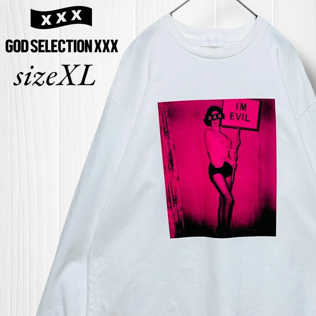 Thumbnail of Popular Design: God Selection Girl Print Long Sleeve Tee