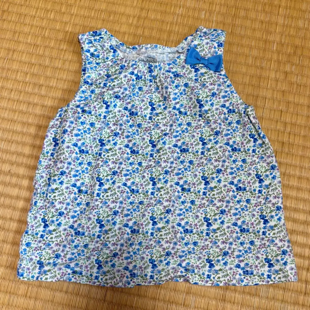 Thumbnail of Baby Kids Floral Sleeveless Tank Top 95cm Blue