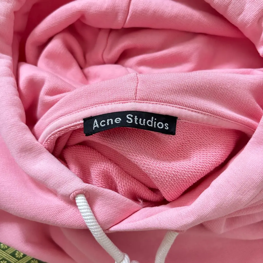Acne Studios Face スウェットパーカー サーモンピンク XS メンズ