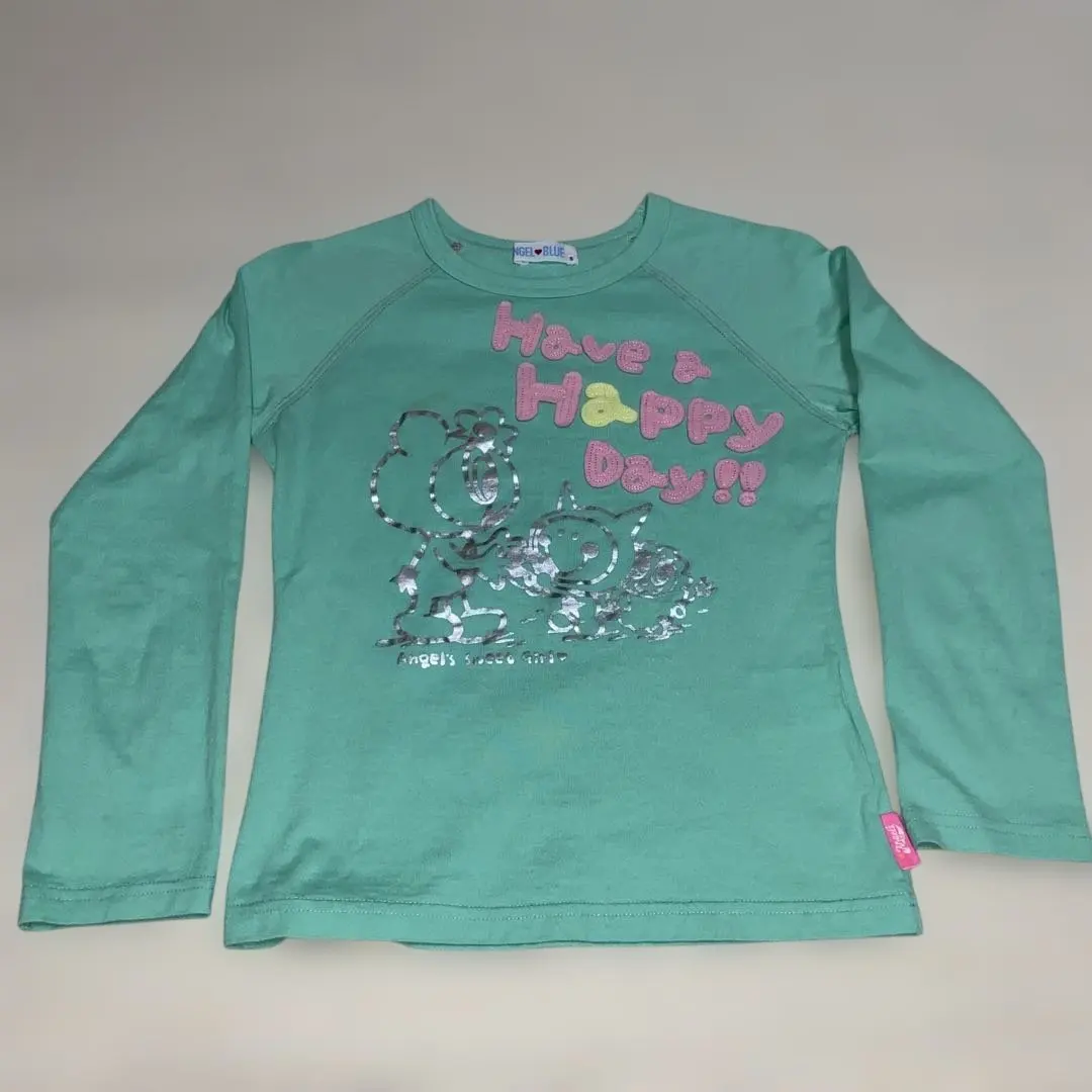 Thumbnail of Angel Blue Long Sleeve Cut and Sewn Shirt 140cm, Size S