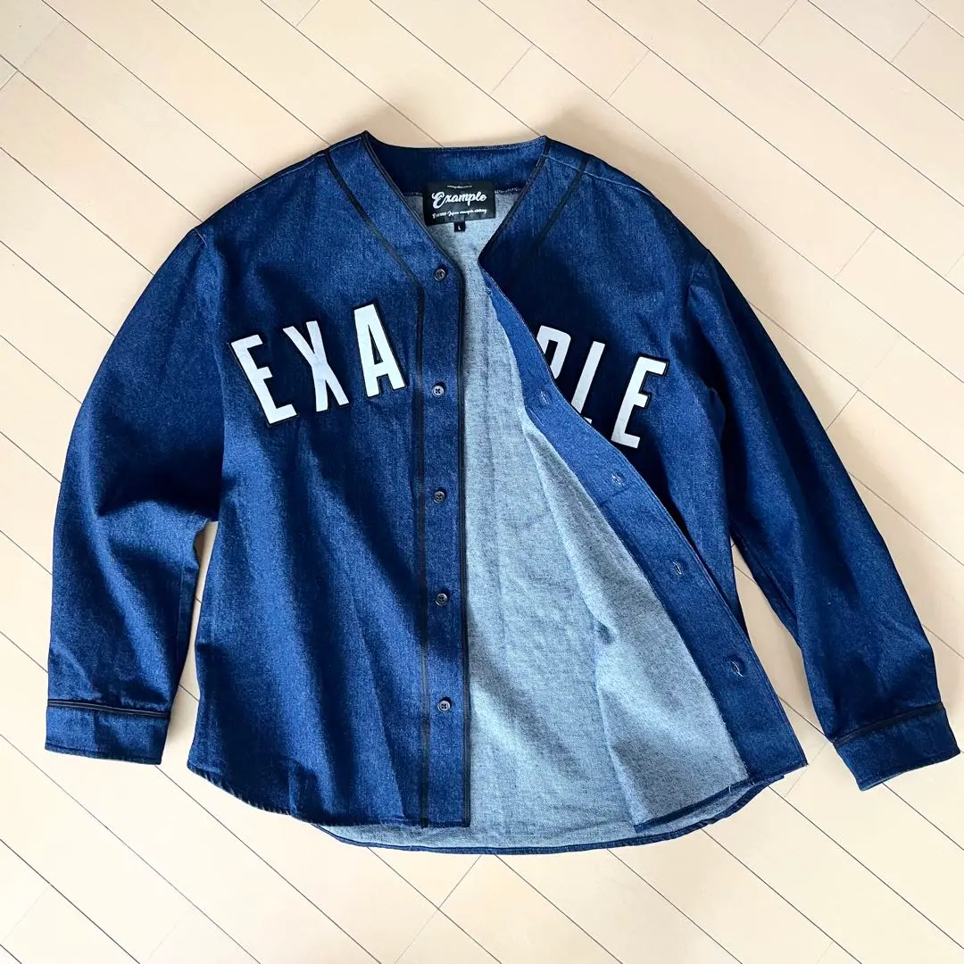 EXAMPL のベースボールシャツ エグザンプル XL hyde着 EXAMPL のベースボールシャツ エグザンプル XL hyde着