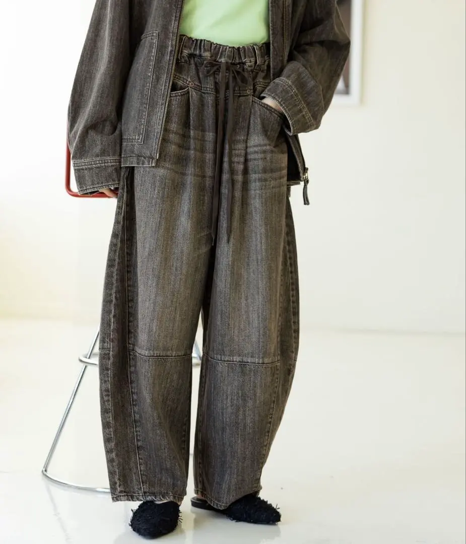 niko and（ニコアンド）の「【NKJ 2024AW】EASY BARREL DENIM
