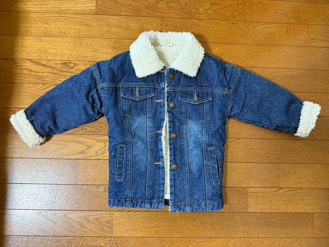 Thumbnail of Used denim jacket, kids, boa, 100, Korean clothing