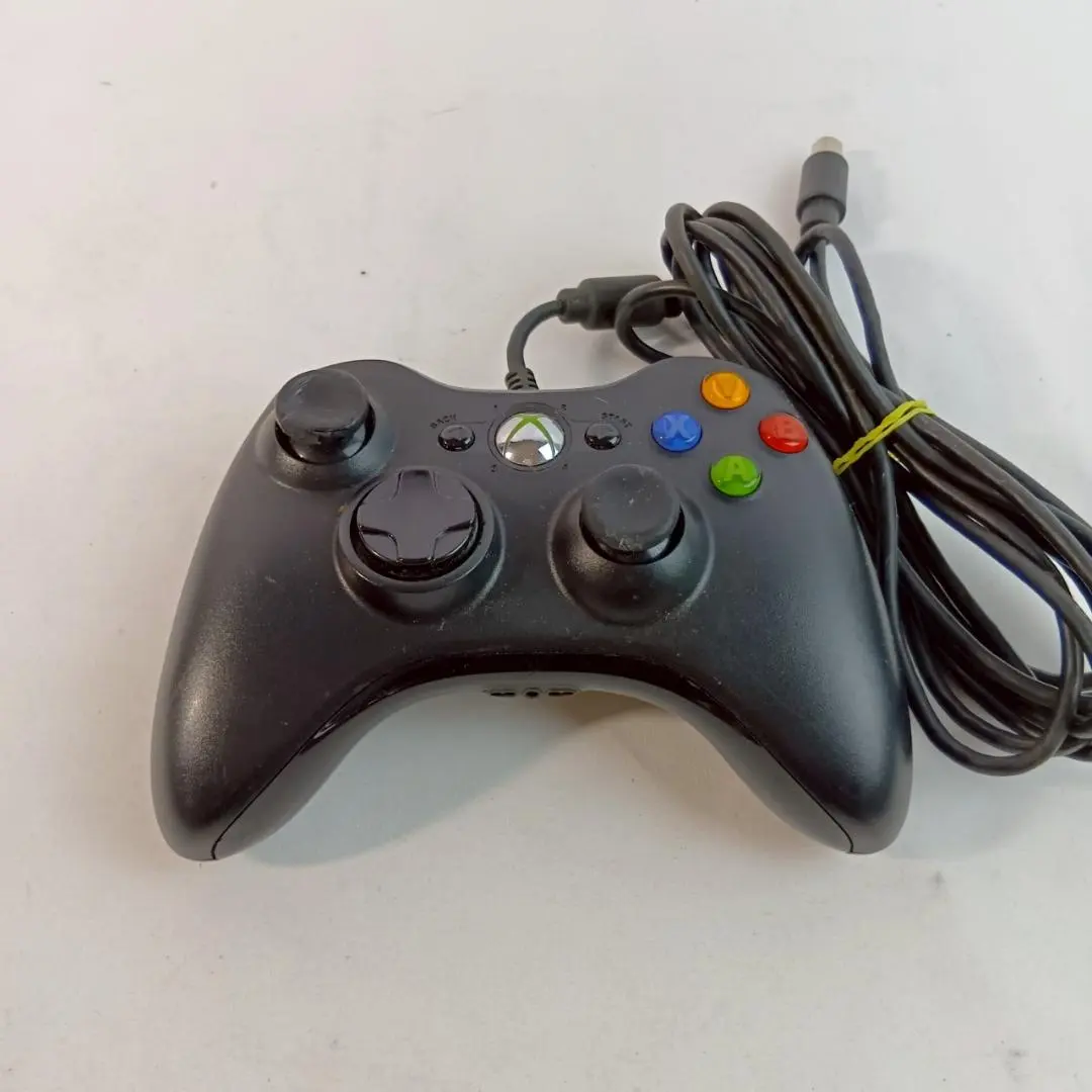 XBOX360 有線控制器 黑色 動作未確認 現狀品 的縮圖