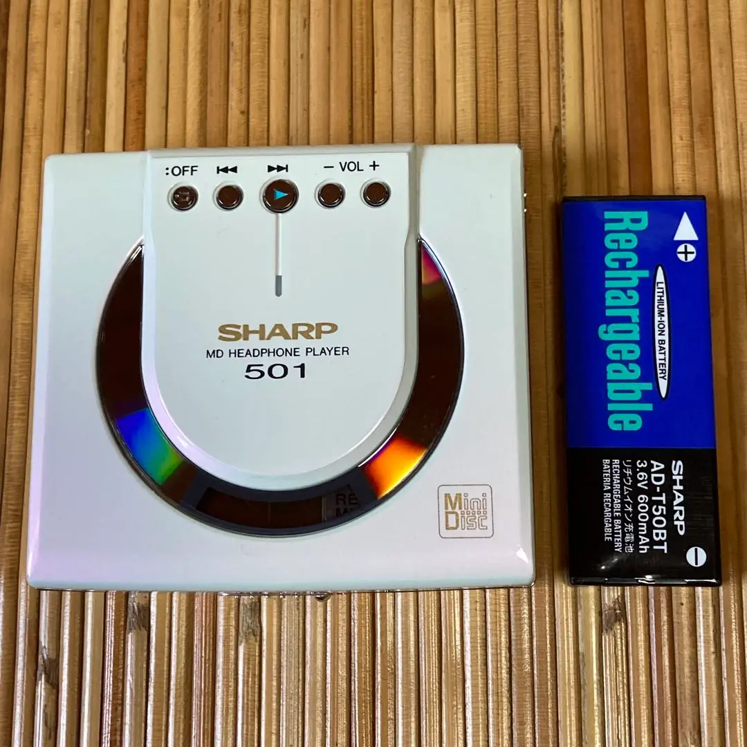 ポータブルプレーヤー SHARP MD HEADPHONE PLAYER 501 GOLD Sharp MD ST 501 MD portable Confirmed Operation | eBay