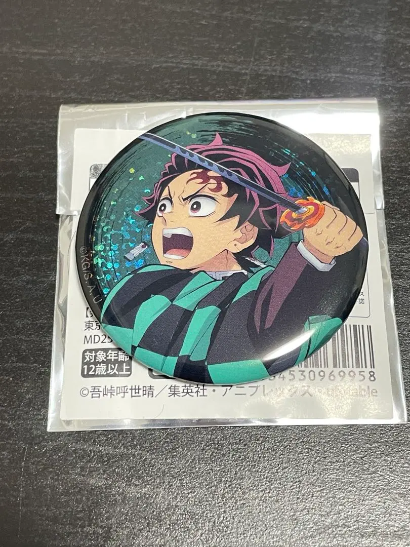 Thumbnail of Demon Slayer: Kimetsu no Yaiba - Infinity Castle Arc - Random Glitter Can Badge - Tanjiro Kamado