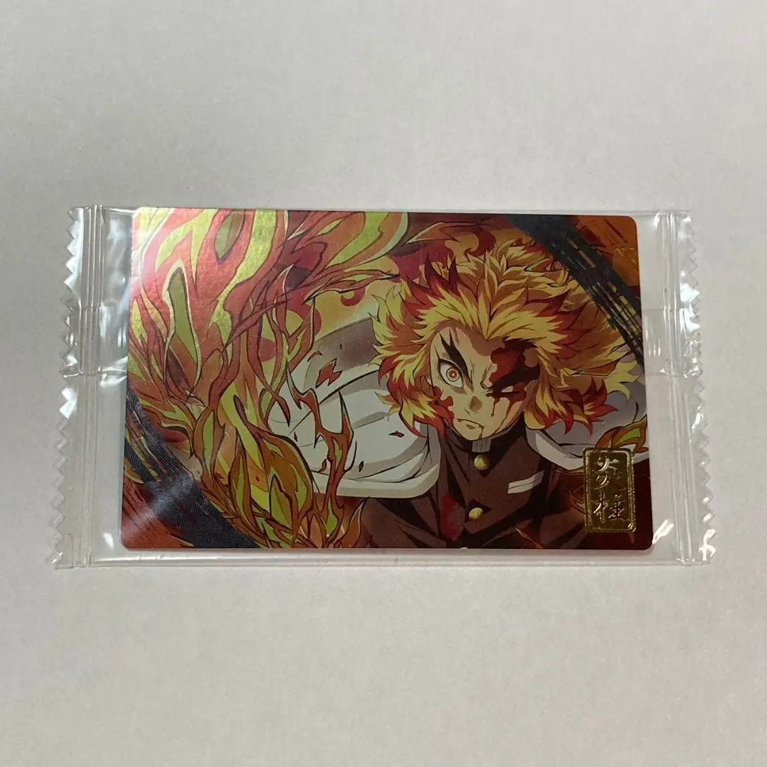 Thumbnail of Kimetsu no Yaiba Wafer Card Foil Stamped Flame Hashira Kyojuro Rengoku Mugen Train