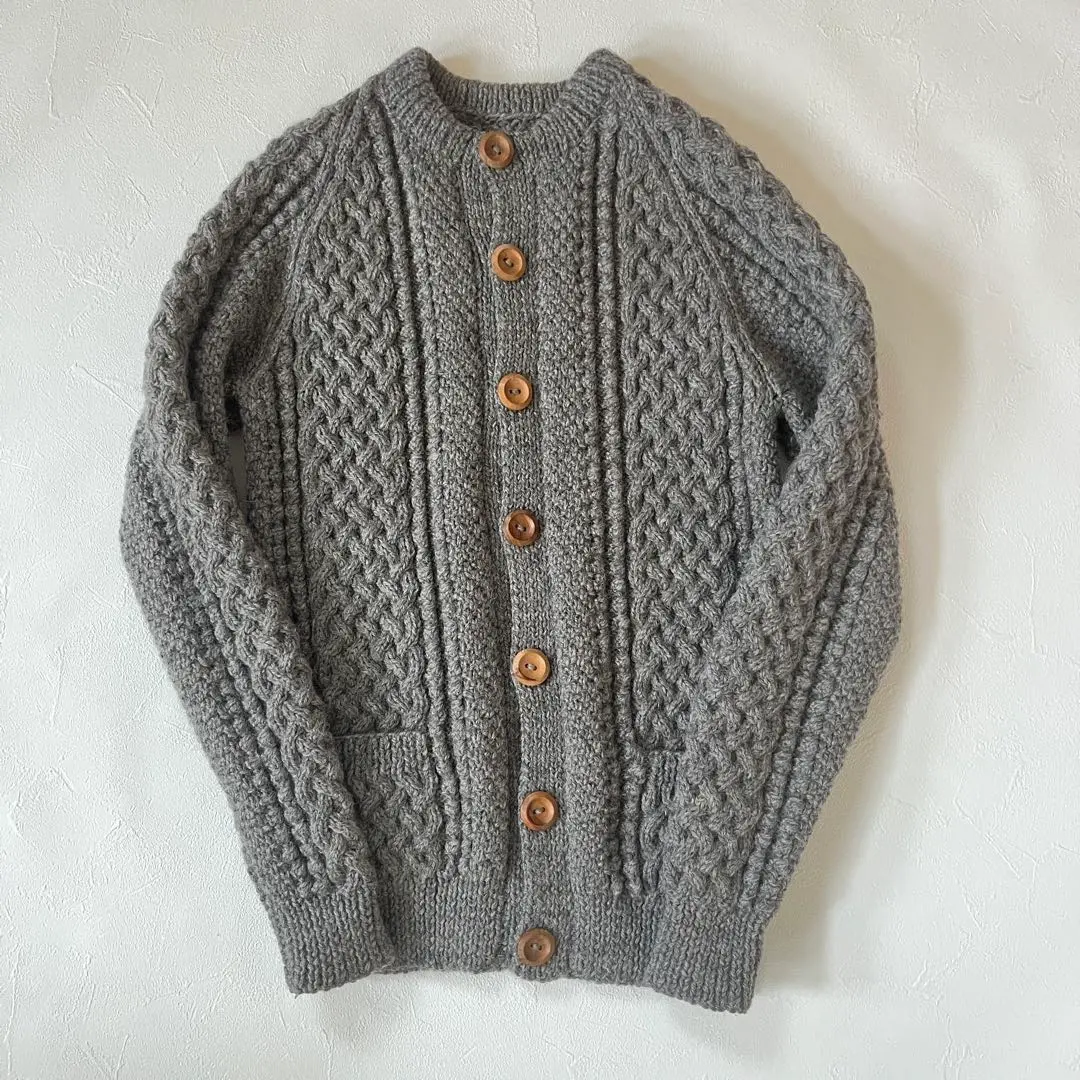 Thumbnail of INVERALLAN 4A Gray Made in Scotland Cardigan
