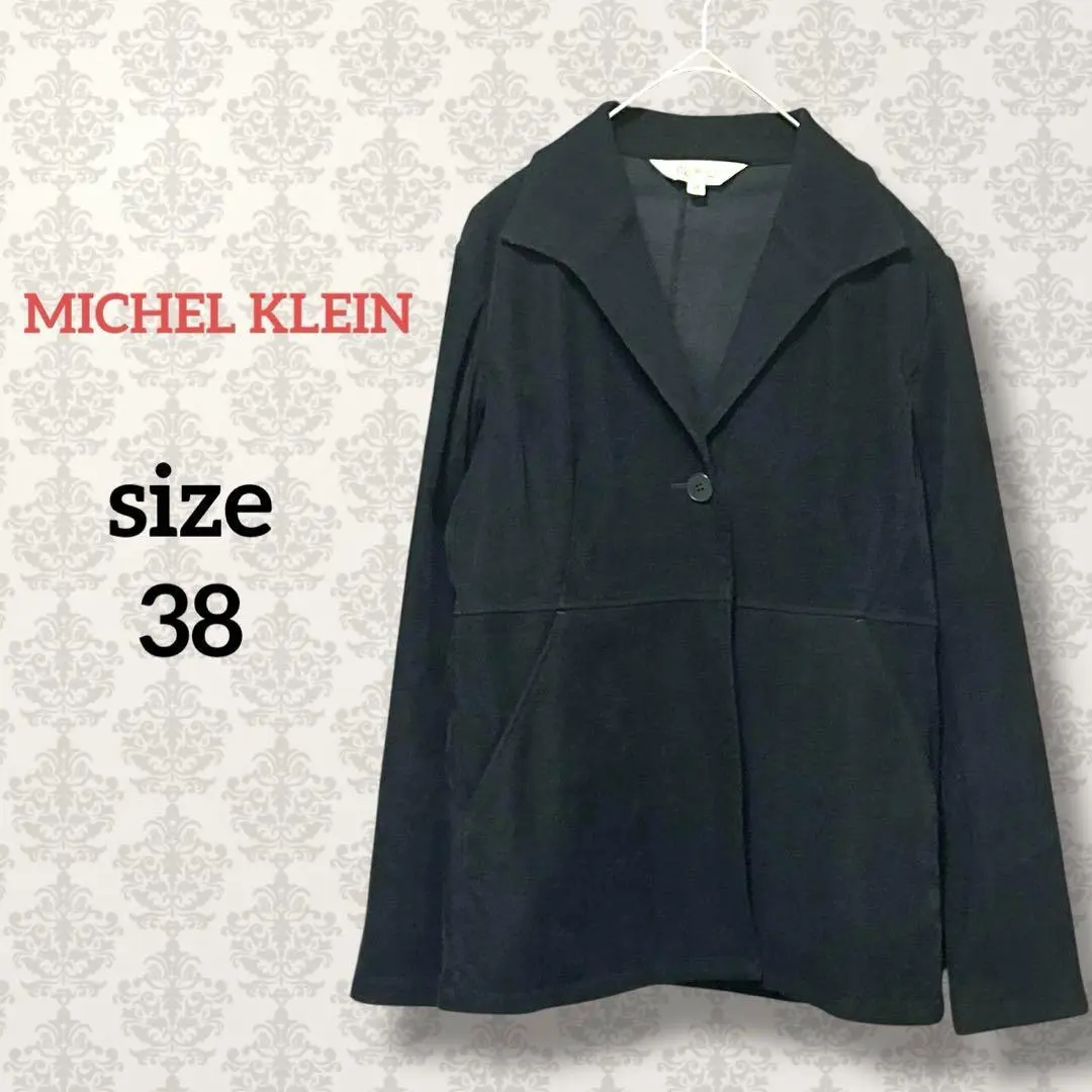 Thumbnail of MICHEL KLEIN [38] Tailored Jacket Single Button Solid Black