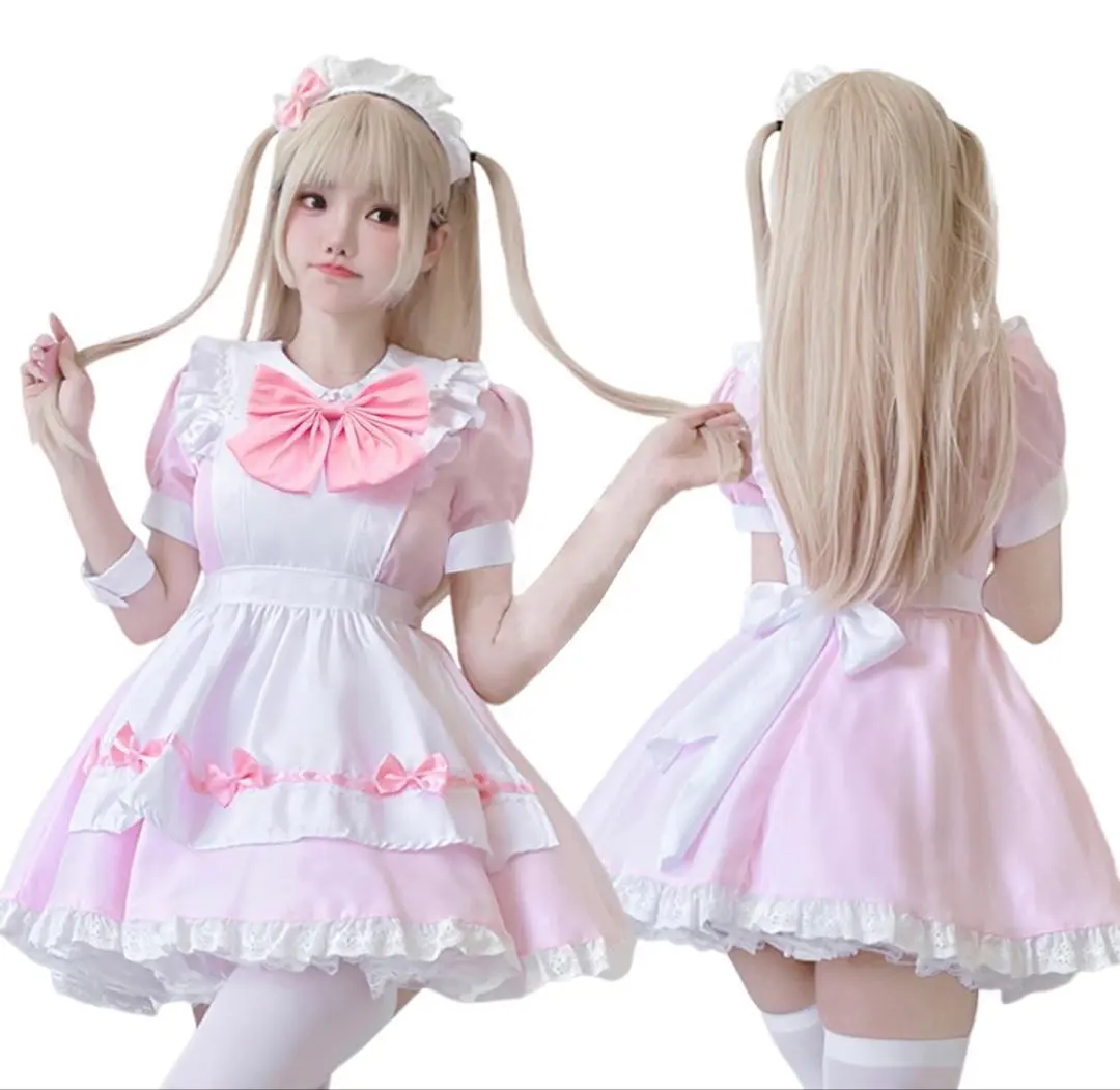 Thumbnail of Maid dress, pink, cosplay, Halloween, sweet lolita, lace, brand new, size S