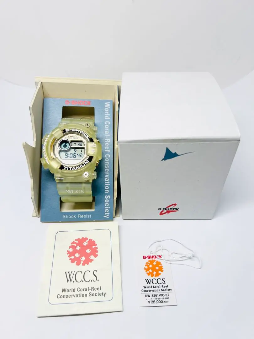 電池交換済み　フロッグマンCASIO G-SHOCK DW-8201WC-9T DW-8201WC-9Tサポートページ | CASIO