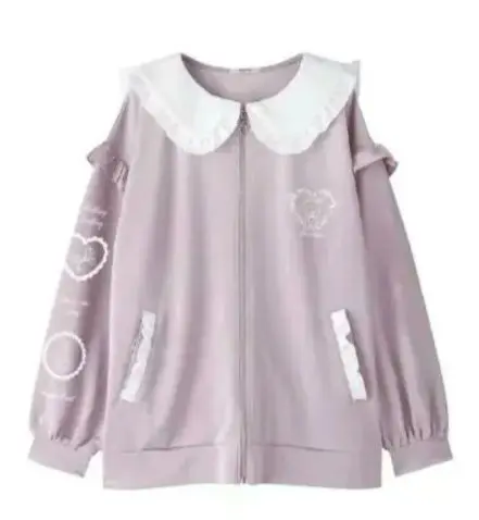 5ᒪ マジョレッティ majoretty フリル付きファー コート