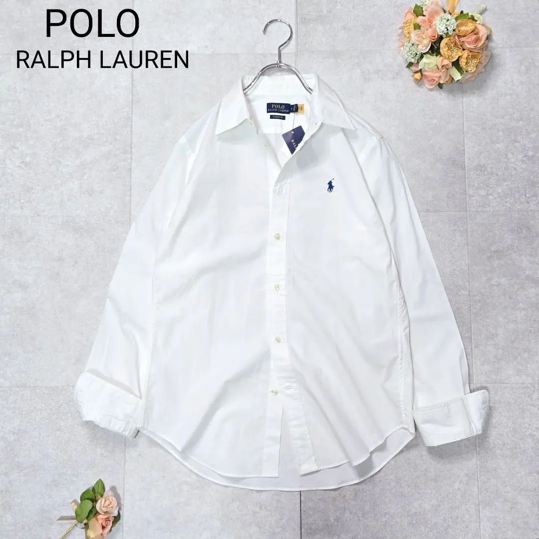 Thumbnail of Polo Ralph Lauren Long Sleeve Shirt Current Tag Stretch Pony Embroidery White Size 6