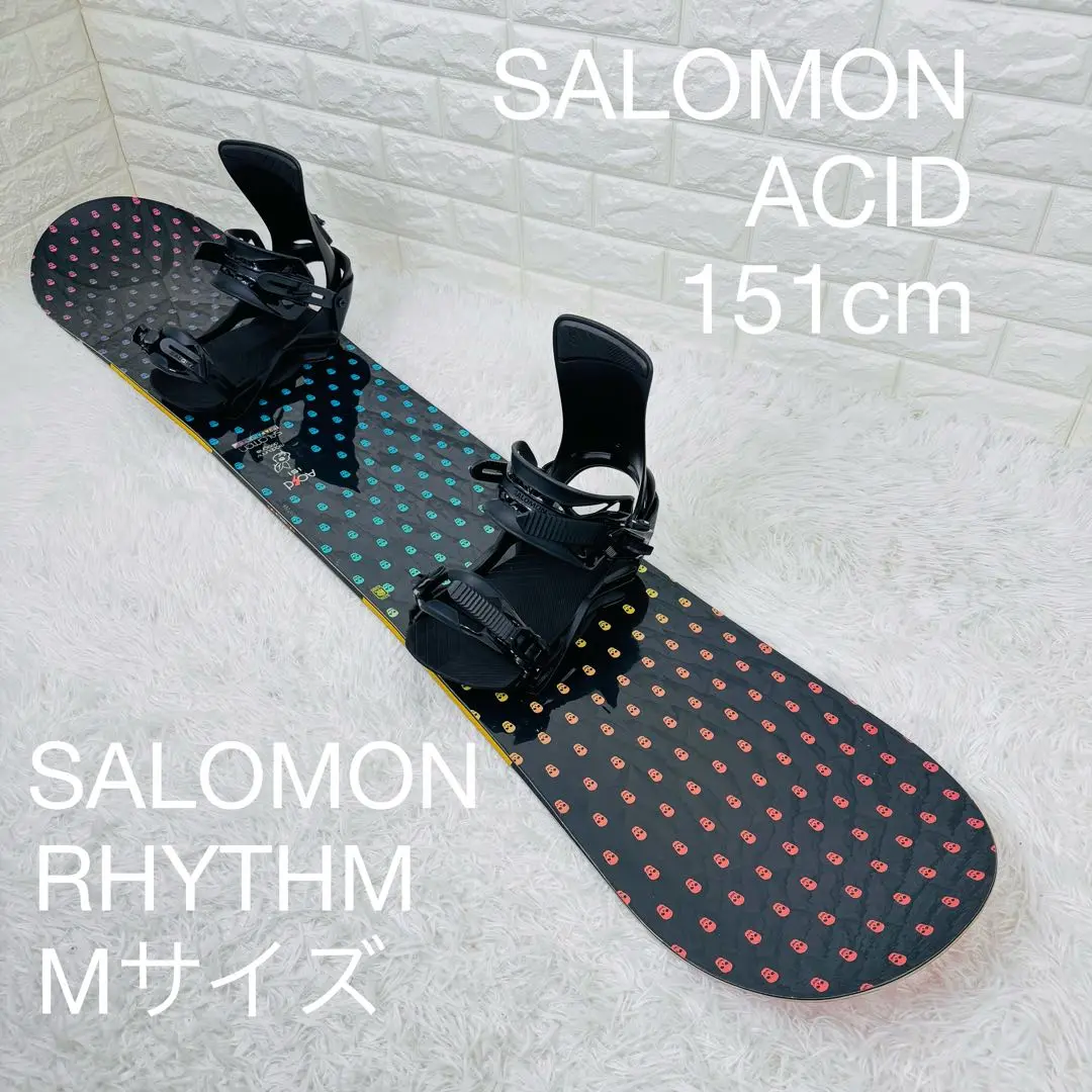 サロモン ACID 151cm メンズ スノーボード ビンディング セット