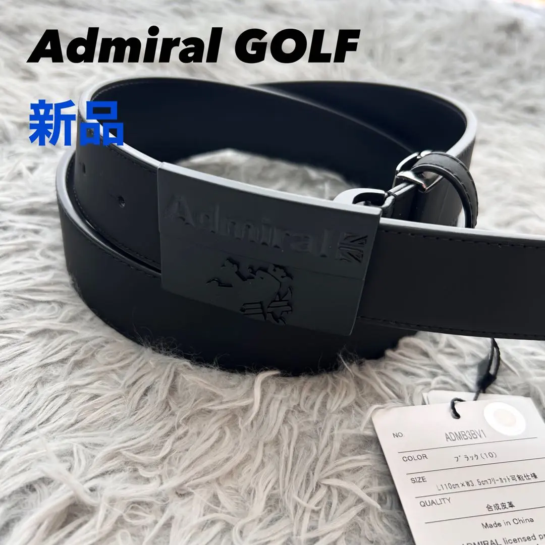 未使用Admiral GOLF　アドミラル　ダイヤ　パンチング　ベルト　ブラック ﾍﾞﾙﾄ ﾊﾟﾝﾁﾝｸﾞADMB3BV2 – ADMIRAL