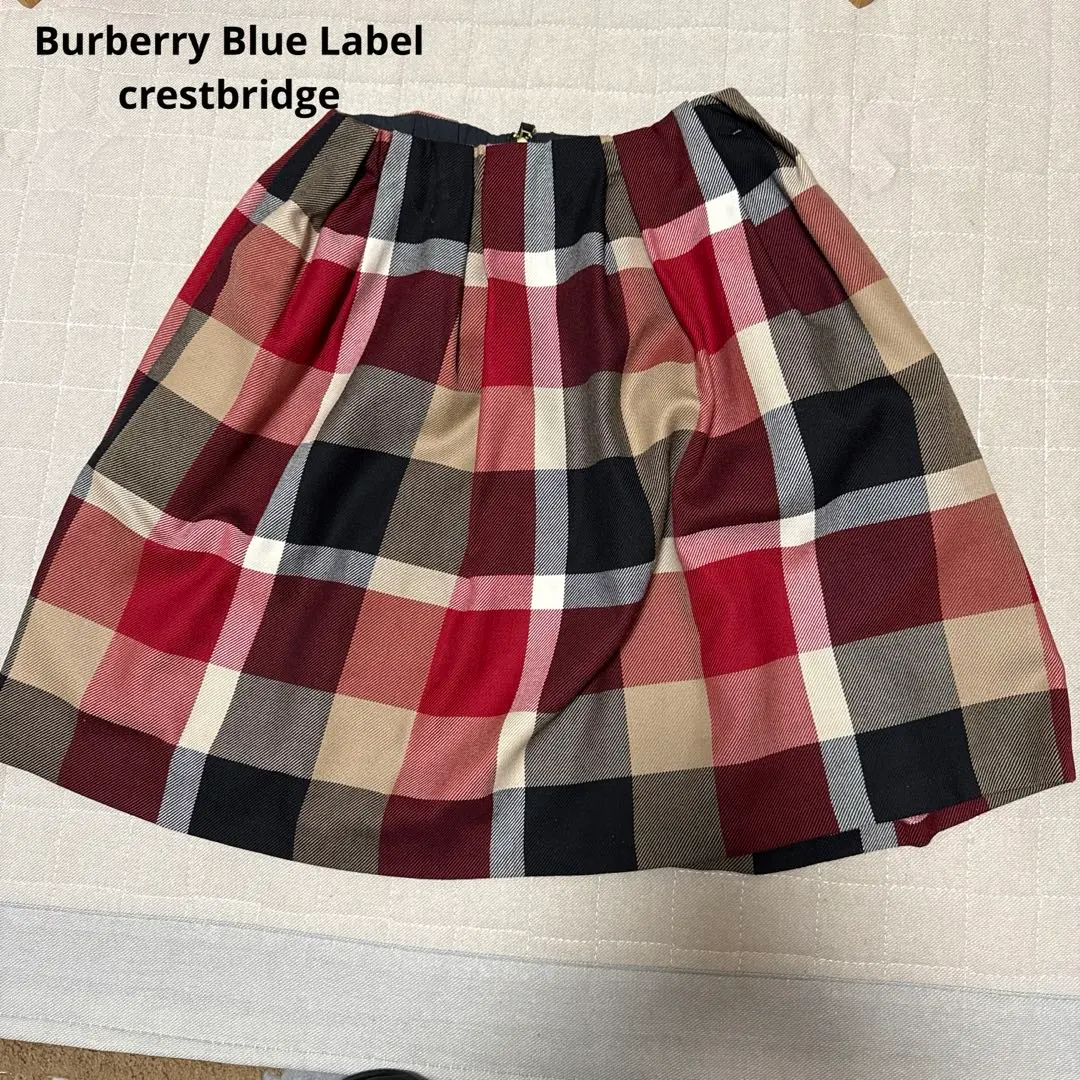 Thumbnail of Beautiful condition ❤︎ Burberry Blue Label Check Skirt 36