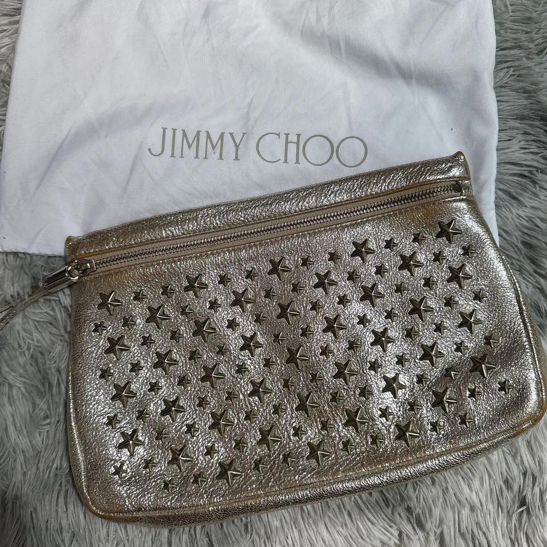 2025年最新】Jimmy Choo カラー：シルバー系 クラッチバッグの
