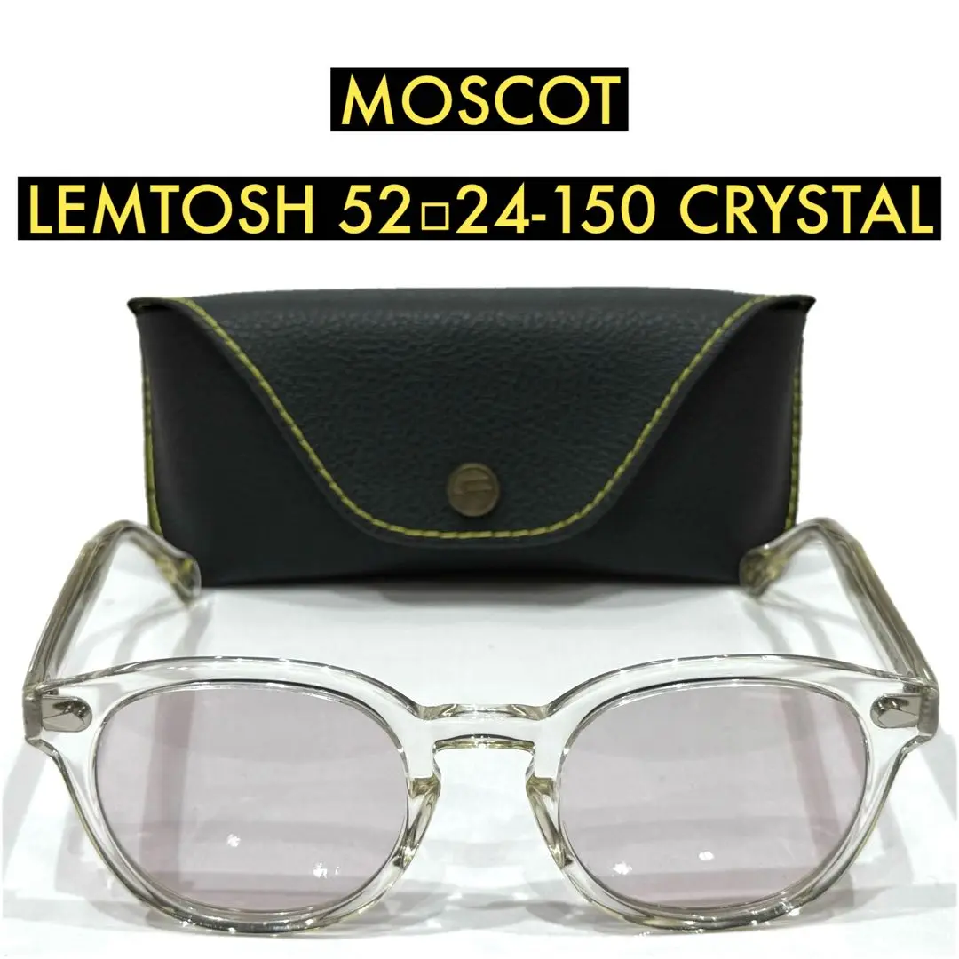 正規品 モスコット レムトッシュ 52 ブラック クリアレンズ MOSCOT モスコット サングラス通販 LEMTOSH レムトッシュ